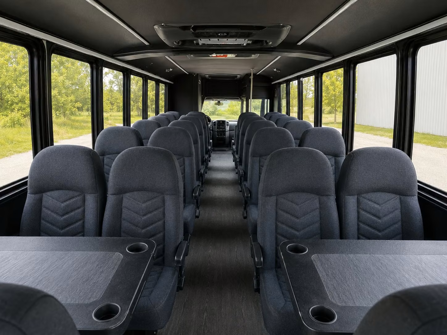 15 passenger minibus interior
