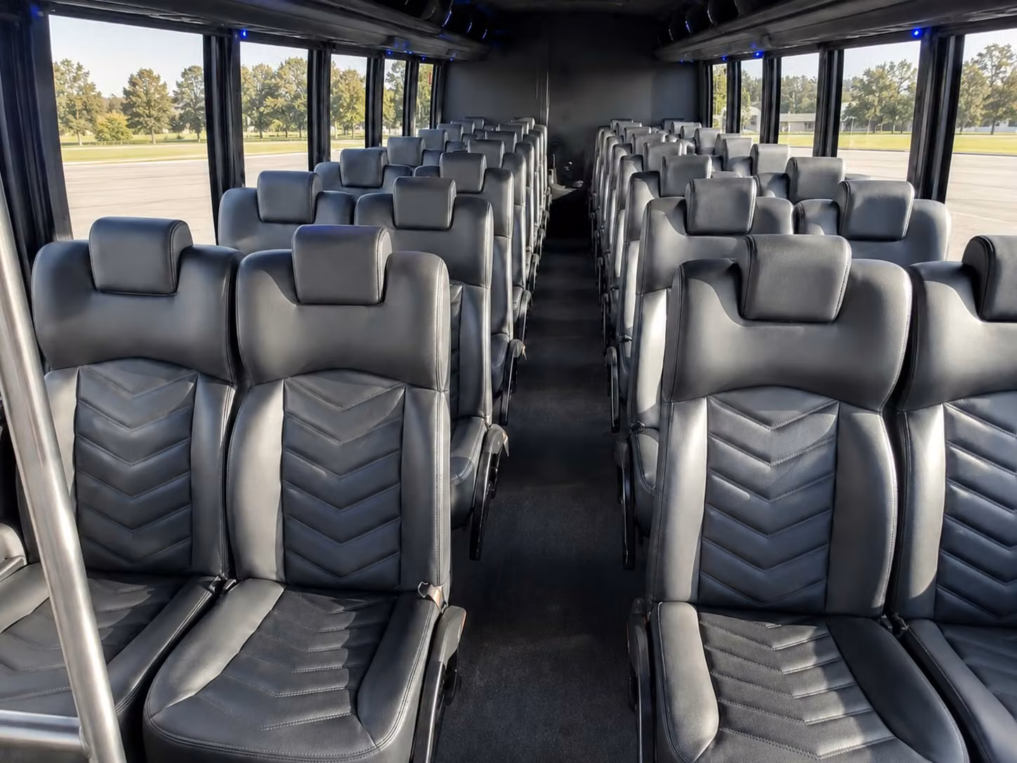18 passenger minibus interior