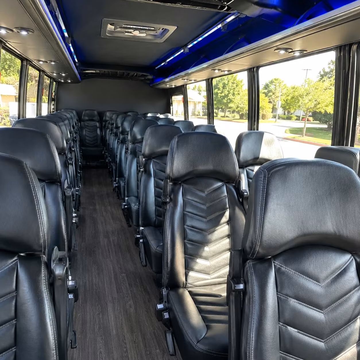 25 passenger minibus inside