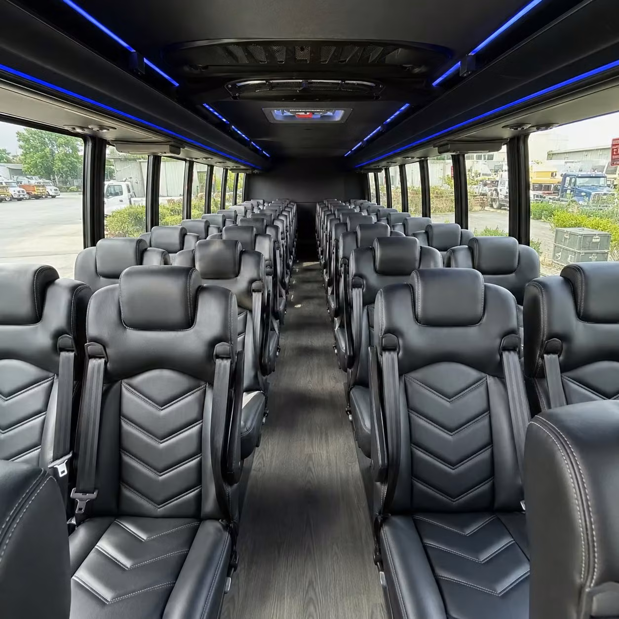 25 passenger minibus interior