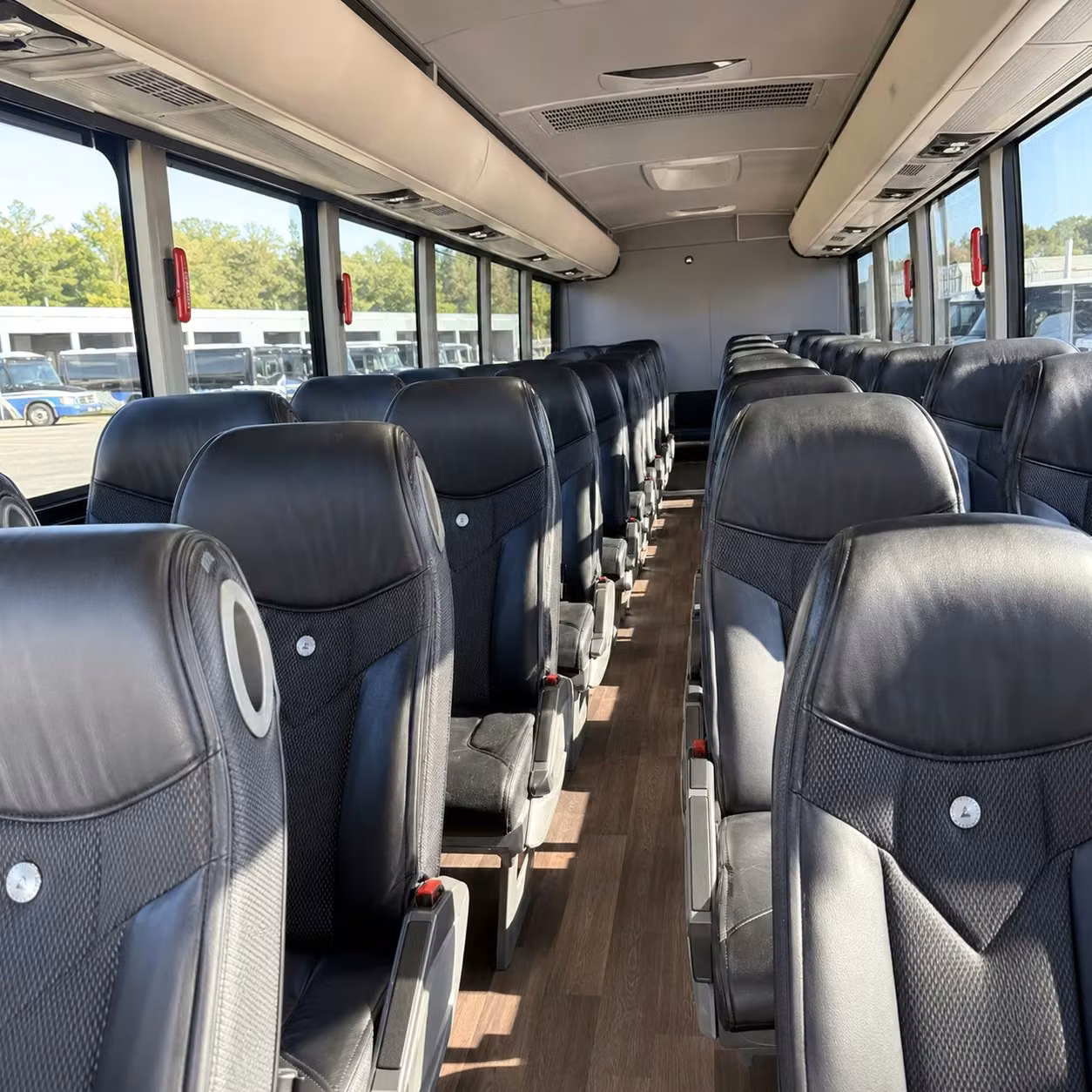 richmond charter bus rental interior